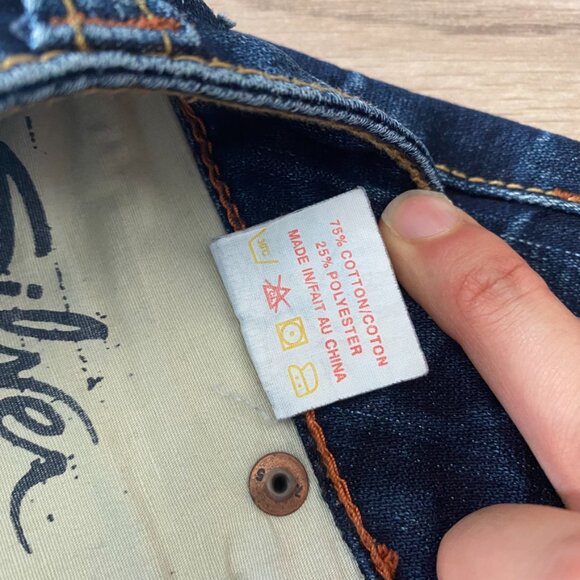 Silver Jeans Dark Blue "Tia" Flare Jeans - Picture 6 of 16